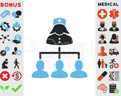 Bicolor Blue-Gray--nurse patients connections.eps