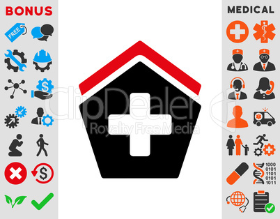 Clinic Building Icon