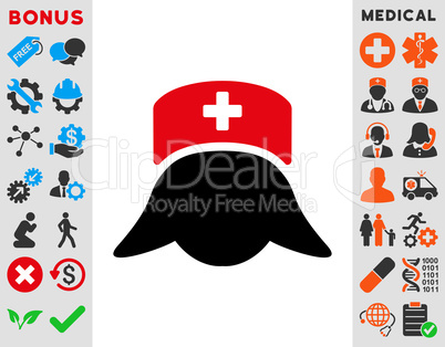 Hospital Nurse Head Icon