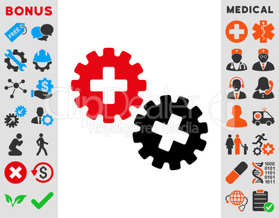 Medical Gears Icon