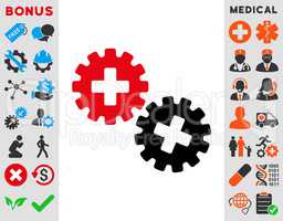 Medical Gears Icon