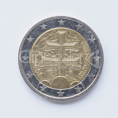 Slovak 2 Euro coin