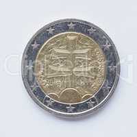 Slovak 2 Euro coin