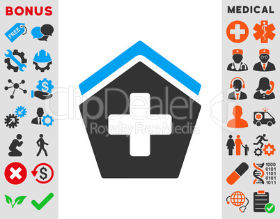 Clinic Building Icon