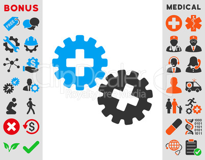 Medical Gears Icon