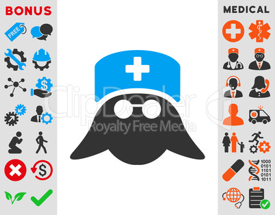 Medical Nurse Head Icon