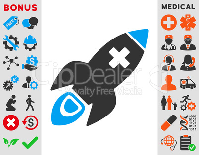 Medical Rocket Icon