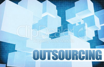 Outsourcing on Futuristic Abstract