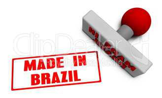 Made in Brazil Stamp