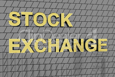 House facade with golden lettering "STOCK EXCHANGE"
