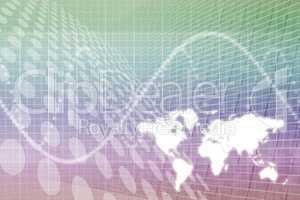 Global Business Abstract Background