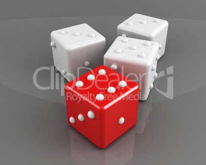 winning dice concept