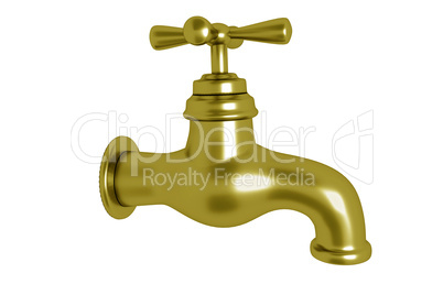 Gold plated faucet