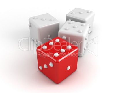 dices. winning concept