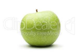 fresh green apple isolated over white background