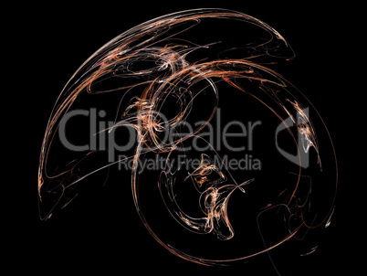 image of one Digital Fractal on Black Color image of one Digital Fractal on Black Color