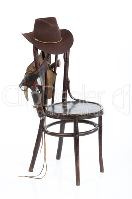 Old Chair And Cowboy Belt