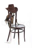 Old Chair And Cowboy Belt