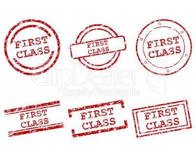 First Class Stempel