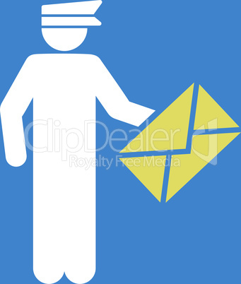 bg-Blue Bicolor Yellow-White--postman.eps