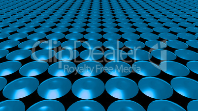 3D abstract blue pattern circle front