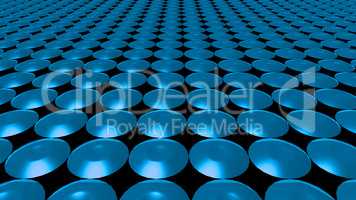 3D abstract blue pattern circle front