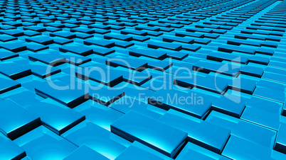 3D abstract blue pattern layer