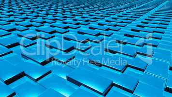 3D abstract blue pattern layer