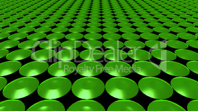 3D abstract Emerald green pattern circle front