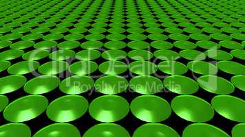3D abstract Emerald green pattern circle front
