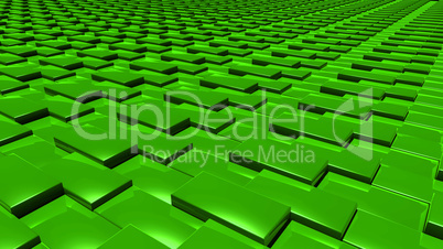 3D abstract Emerald green pattern layer