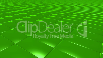 3D abstract Emerald green pattern rectangle