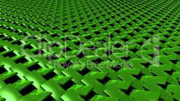 3D abstract Emerald green zip pattern