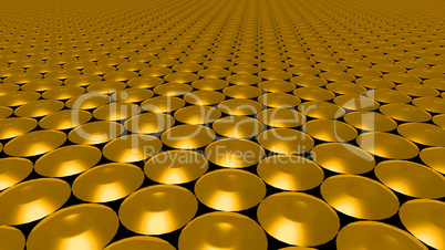3D abstract gold pattern circle