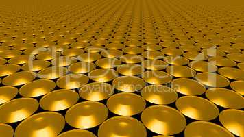 3D abstract gold pattern circle