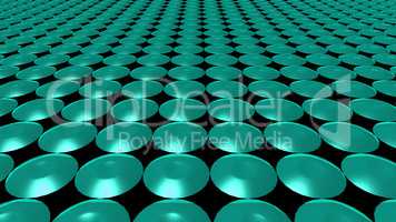 3D abstract green pattern circle front