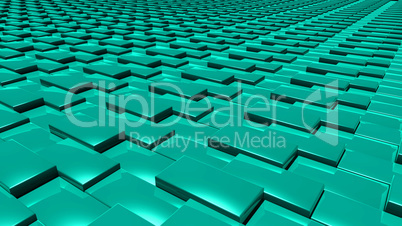 3D abstract green pattern layer