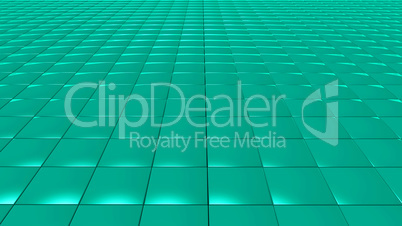 3D abstract green pattern square front