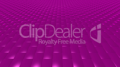 3D abstract magenta pattern brick front