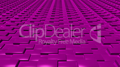 3D abstract magenta pattern layer front