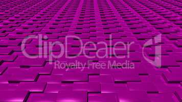 3D abstract magenta pattern layer front