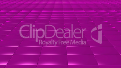 3D abstract magenta pattern rectangle front