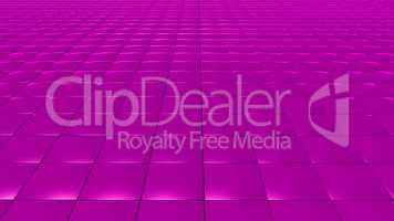 3D abstract magenta pattern square front