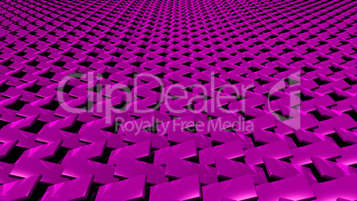 3D abstract magenta zip pattern front