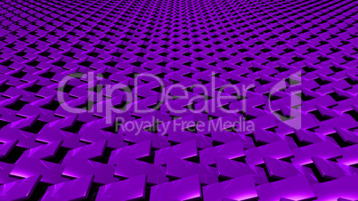 3D abstract purple zip pattern front