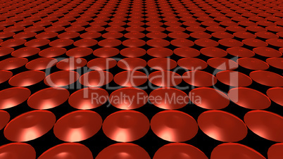 3D abstract red pattern circle front