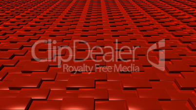 3D abstract red pattern layer front