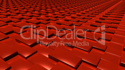3D abstract red pattern layer