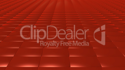 3D abstract red pattern rectangle front