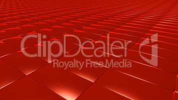 3D abstract red pattern rectangle